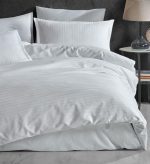 Спално бельо - Clasy - Памучен Сатен  „Beyaz“ - 6 части – за спалня - Image 2