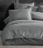 Спално бельо - Clasy - Памучен Сатен  „Gri“ - 6 части – за спалня - Image 2