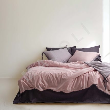 Спален комплект Softcrush – "Demeter Garnet" | Majoli (единично легло-3 части)