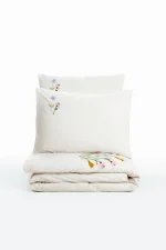 „Delbin Pink“ Спален комплект Памук Ранфорс – с бродерия-6 части | COTTON BOX - Image 4