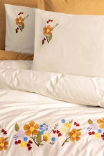 „Pamuya Hardal“ Спален комплект Памук Ранфорс – с бродерия-6 части | COTTON BOX - Image 2