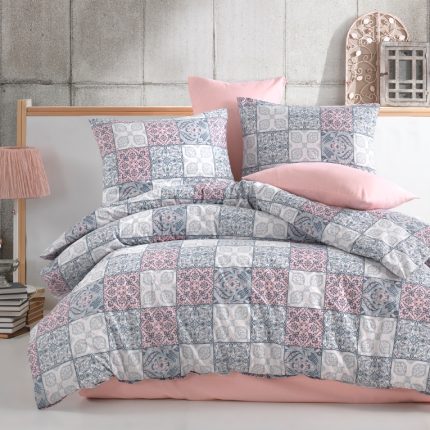Спален бельо - Majoli „Ceramica powder“ – памук ранфорс, 4 части