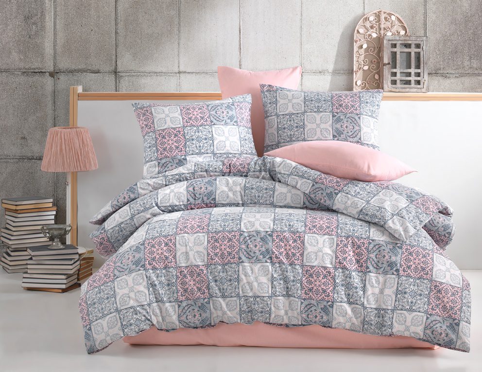 pceramica-v2-powder-bavlnene-povleceni-ceramica-pudrove-bedtex_-1_-1_801627 Спален бельо - Majoli „Ceramica powder“ – памук ранфорс, 4 части - Image 1