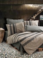 Спално бельо „Arlo Kahve“ Памук Ранфорс – 4 части