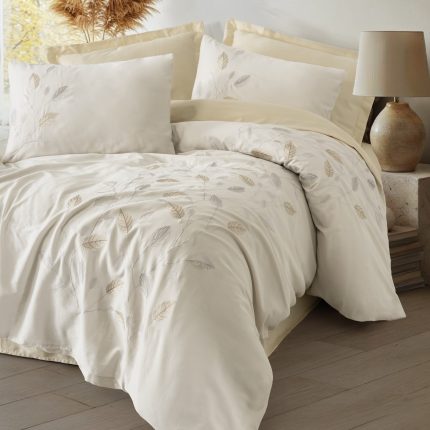 Спално бельо „Blade Bej“ Cotton box -6 части