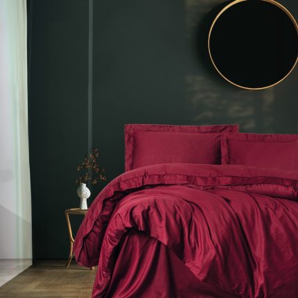 Спално бельо - Cotton Box „Botdo“ – сатен 100% памук – 4 части за спалня