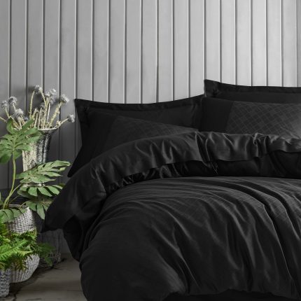 Жакардов сатенен спален комплект „Dama Siyah“ – Cotton Box – 6 части – 100% памук