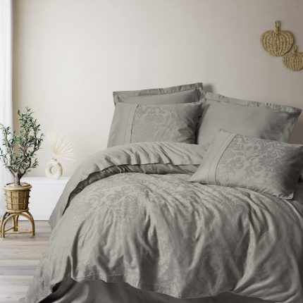 Жакардов сатенен спален комплект „Demure Vizon“ – Cotton Box – 6 части – 100% памук