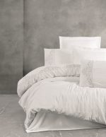 Спално бельо „Genny Beyaz“ Cotton box -6 части