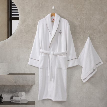 Дамски сет халат Guher + кърпа – Cotton Box - M/L
