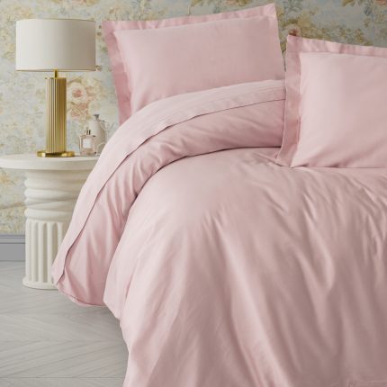 Спално бельо - Cotton Box „Pudra“ – сатен 100% памук – 4 части за спалня