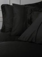 Siyah - Silky Saten – Спален комплект Lyocell / Памук – King size – Черен цвят - Image 4