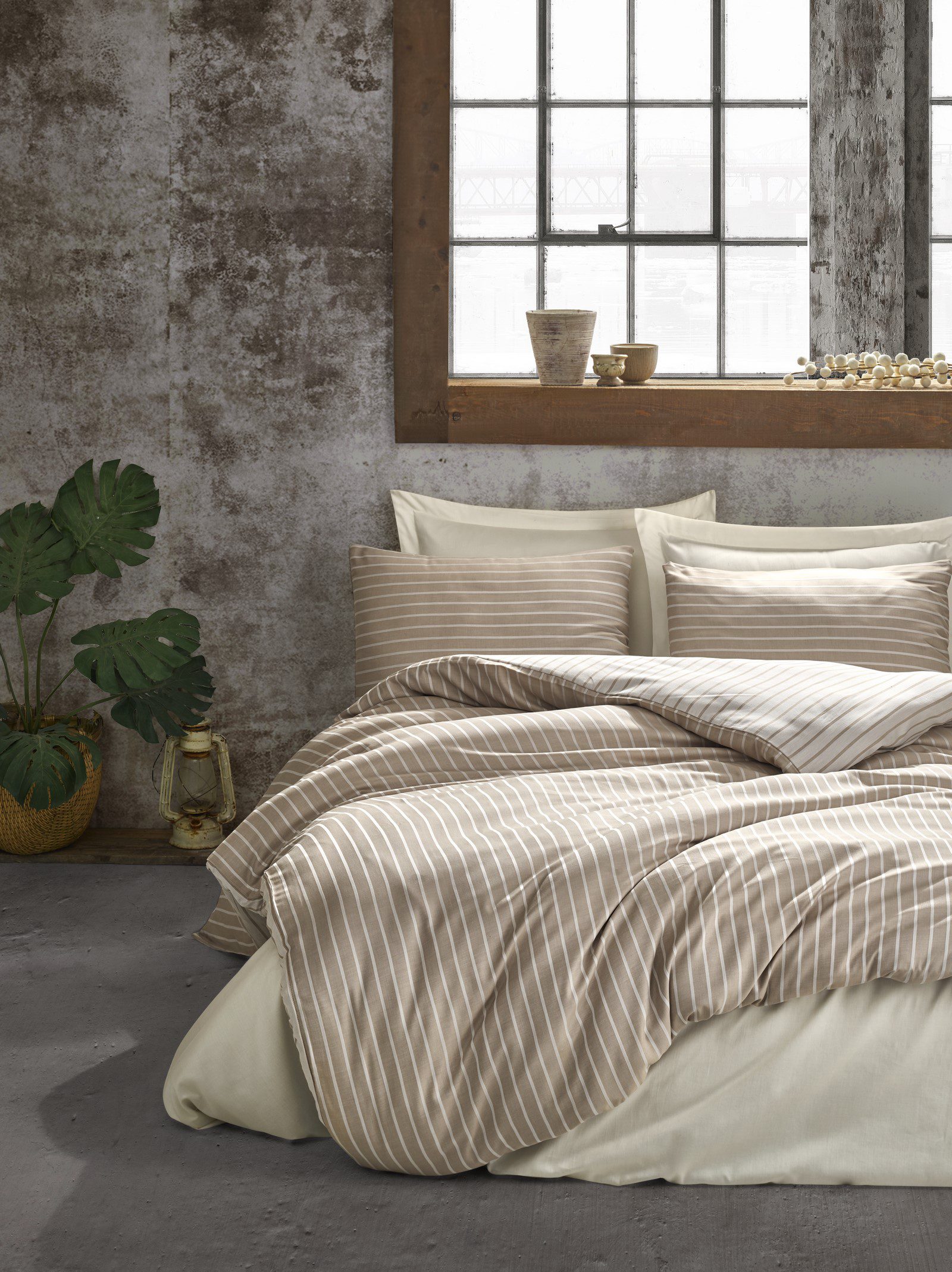 Vizon - Bambu Saten Nevresim Takimi „Smart Bamboo Vizon“ Спален комплект Бамбуков Сатен – 6 части – за спалня-Cotton box - Image 1