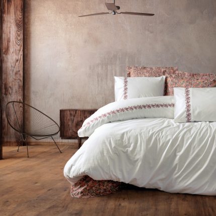 „Voyager Pembe – Majestic Series“ Спален комплект Памук Поплин – 6 части – за двойно легло (Копие)