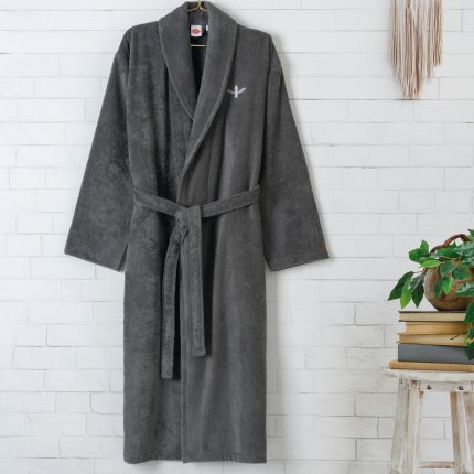 Unisex халат – Cotton Box – серия Zen – антрацит L/XL