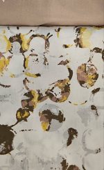 „Golden Marble“ Спален комплект Памук Ранфорс – 3 части (140х200+30) в бяло с жълти,светло сиви и тауп акценти - Image 2