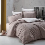 „Jaquard Brown“ Спален комплект Памук Сатен – 6 части – за спалня