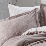 „Jaquard Brown“ Спален комплект Памук Сатен – 6 части – за спалня - Image 2