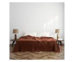 Покривало за спалня 240×260 см – 100% Памук – Waffle Texture – Cinnamon (Канела / Теракота)