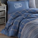 „Campus 78 Blue“ Спален комплект Памук Ранфорс Clasy – 3 части – Модерен каре дизайн в синьо и сиво - Image 2