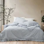 „Milagros Ren Storm“ Спален комплект Памук Yarn Dyed – 4 части – за спалня