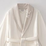 Ecocotton „Ayliz“ Луксозен семеен комплект халати от 100% органичен памук – Крем – M/L – 8 части - Image 2