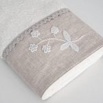 Ecocotton „Ayliz“ Луксозен семеен комплект халати от 100% органичен памук – Крем – M/L – 8 части - Image 4