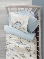 „Dinoro Mavi“ бебешки спален комплект – 100% памук ранфорс