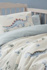 „Dinoro Mavi“ бебешки спален комплект – 100% памук ранфорс - Image 2