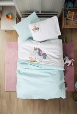 „Dolly Mint“ бебешки спален комплект с пънч бродерия – 100% памук ранфорс