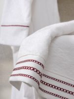 „Helya Beyaz“ Комплект халат и кърпа 100% Памук – Унисекс – L/XL - Image 3