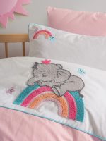 „Lucky Pembe“ бебешки спален комплект с пънч бродерия – 100% памук ранфорс - Image 2