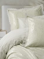 „Velora Adaçayı“ Спален комплект с покривало – 7 части – Памук Ранфорс и Жакардово Покривало - Image 2