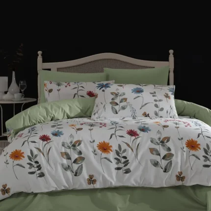 „Furrina“ Спален комплект от 5 части - с 2 единични плика - Памук Ранфорс