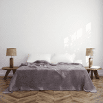 Покривало за спалня 240×260 см – 100% Памук – Waffle Texture – Iris (Пепелно лилаво / Пудра виолет)