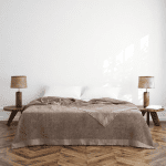 Покривало за спалня 240×260 см – 100% Памук – Waffle Texture – Mink (Тауп / Бежово-кафяв нюанс)