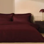 Class Луксозен спален комплект Памук Сатен – 6 части – Бордо (винен цвят)