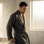 Унисекс  халат за баня– 100% памук – Антрацит - Image 2