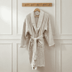 Унисекс халат за баня – 100% памук – Екрю