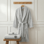 Унисекс комплект за баня  – 100% памук – Светлосив