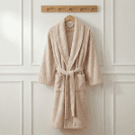 Дамски халат – 100% памук – Шампанско бежово