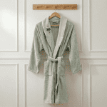 Дамски халат – 100% памук – Пастелно зелено