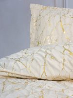 „Destello Krem“ Луксозно шалте комплект Кадифе с варaк – 3 части – за спалня - Image 2