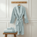 Мъжки комплект за баня – 100% памук – Светло син