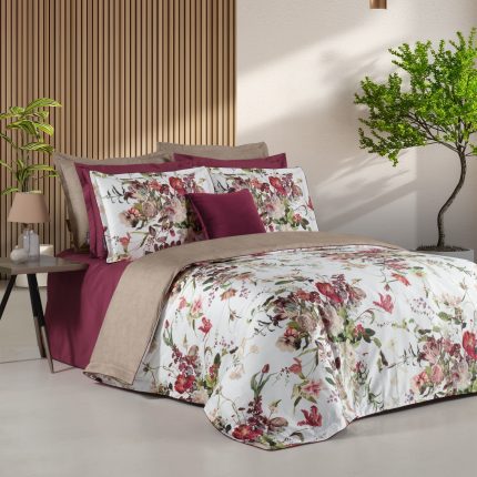 Sarev „Bella Rose“ спален комплект памук сатен – 300 TC – 6 части – за двойно легло