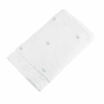 Hobby „Миг Любов“ 2 бр. Луксозни хавлиени кърпи от 100% микро памук - бяло с бледо ментови сърца - Image 2