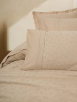 Жакардов сатенен спален комплект „Florita Beige“ – Cotton Box – 6 части – 100% памук - Image 15