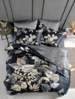 First Choice Спално бельо „Daring Grey“ La Romano Premium Satin – Памучен сатен – 6 части – за спалня