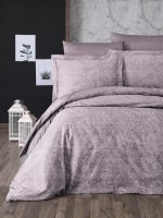 First Choice Спално бельо „Neva Lavender“ Памучен сатен – 100% памук – 6 части – за спалня