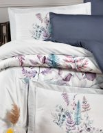 First Choice Спално бельо „Sarnia Denim“ памучен сатен – 100% памук – 6 части – за спалня - Image 2